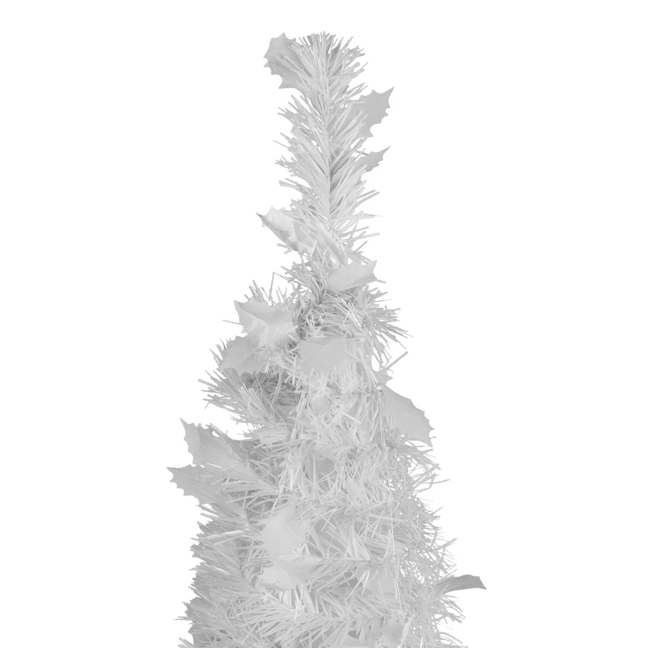 6' White Tinsel Pop-Up Artificial Christmas Tree, Unlit 6 6' White Tinsel Pop-Up Artificial Christmas Tree, Unlit - Image 4