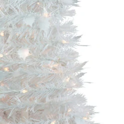4' Pre-Lit White Tinsel Pop-Up Artificial Christmas Tree, Clear Lights 10 4' Pre-Lit White Tinsel Pop-Up Artificial Christmas Tree, Clear Lights -Christmas Decoration Store northlight sm92159 2 94712.1667530298