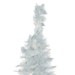 6' Pre-Lit White Tinsel Pop-Up Artificial Christmas Tree, Clear Lights 9 6' Pre-Lit White Tinsel Pop-Up Artificial Christmas Tree, Clear Lights -Christmas Decoration Store northlight sm92159 3 06977.1667487965