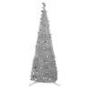 6' Silver Tinsel Pop-Up Artificial Christmas Tree, Unlit 1 6' Silver Tinsel Pop-Up Artificial Christmas Tree, Unlit -Christmas Decoration Store northlight sm92168 1 23608.1667531217