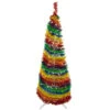 4' Pre-Lit Rainbow Tinsel Pop-Up Artificial Christmas Tree, Clear Lights 1 4' Pre-Lit Rainbow Tinsel Pop-Up Artificial Christmas Tree, Clear Lights -Christmas Decoration Store northlight sm92175 1 22327.1667530309