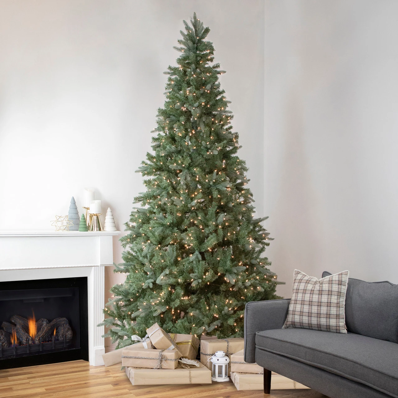 9' Pre-Lit Granville Fraser Fir Artificial Christmas Tree, Clear Lights 3 9' Pre-Lit Granville Fraser Fir Artificial Christmas Tree, Clear Lights