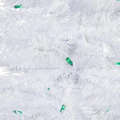 3' Pre-Lit Woodbury White Pine Slim Artificial Christmas Tree, Green Lights -Christmas Decoration Store northlight sm92882 3new 32304.1669401198