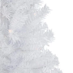 3' Pre-Lit Woodbury White Pine Slim Artificial Christmas Tree, Clear Lights -Christmas Decoration Store northlight sm92891 2 21758.1669994943