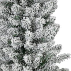 6' Flocked North River Pine Pencil Artificial Christmas Tree, Unlit -Christmas Decoration Store northlight sm92893 2updated 61626.1669400660