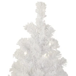 3.5' Pre-Lit Potted Flocked Winter Pine White Tinsel Artificial Christmas Tree, Clear Lights 8 3.5' Pre-Lit Potted Flocked Winter Pine White Tinsel Artificial Christmas Tree, Clear Lights -Christmas Decoration Store northlight sm92900 2 73776.1667535805