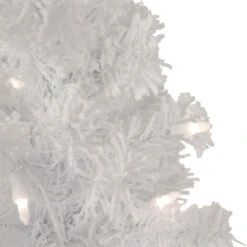 3.5' Pre-Lit Potted Flocked Winter Pine White Tinsel Artificial Christmas Tree, Clear Lights 9 3.5' Pre-Lit Potted Flocked Winter Pine White Tinsel Artificial Christmas Tree, Clear Lights -Christmas Decoration Store northlight sm92900 4 47708.1667535805
