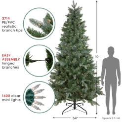 10' Pre-Lit Slim Granville Fraser Fir Artificial Christmas Tree, Clear Lights 13 10' Pre-Lit Slim Granville Fraser Fir Artificial Christmas Tree, Clear Lights -Christmas Decoration Store northlight sm92907 cxpic 59681.1687966534