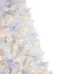 7.5' Pre-Lit Seneca White Spruce Artificial Christmas Tree, Dual Function LED Lights -Christmas Decoration Store northlight sm92912 warmwhite 2 75577.1667530181