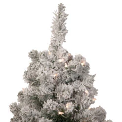 3' Pre-Lit Heavily Flocked Madison Pine Medium Artificial Christmas Tree, Clear Lights 10 3' Pre-Lit Heavily Flocked Madison Pine Medium Artificial Christmas Tree, Clear Lights -Christmas Decoration Store northlight sm92916 3 99519.1667530200