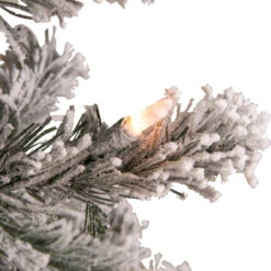 6.5' Pre-Lit Flocked Madison Pine Medium Artificial Christmas Tree, Clear Lights 12 6.5' Pre-Lit Flocked Madison Pine Medium Artificial Christmas Tree, Clear Lights -Christmas Decoration Store northlight sm92917 4 85688.1681321479