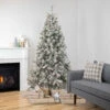 6.5' Pre-Lit Flocked Madison Pine Medium Artificial Christmas Tree, Clear Lights 2 6.5' Pre-Lit Flocked Madison Pine Medium Artificial Christmas Tree, Clear Lights -Christmas Decoration Store northlight sm92918 1 69287.1681321477