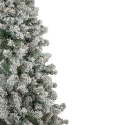 6.5' Pre-Lit Flocked Madison Pine Medium Artificial Christmas Tree, Clear Lights 13 6.5' Pre-Lit Flocked Madison Pine Medium Artificial Christmas Tree, Clear Lights -Christmas Decoration Store northlight sm92918 2 76382.1681321479