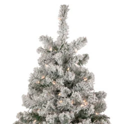 6.5' Pre-Lit Flocked Madison Pine Medium Artificial Christmas Tree, Clear Lights 14 6.5' Pre-Lit Flocked Madison Pine Medium Artificial Christmas Tree, Clear Lights -Christmas Decoration Store northlight sm92918 3 85618.1681321479