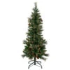 4.5' Pre-Lit Yorkshire Pine Pencil Artificial Christmas Tree, Clear Lights 2 4.5' Pre-Lit Yorkshire Pine Pencil Artificial Christmas Tree, Clear Lights -Christmas Decoration Store northlight sm92926 1 77635.1667487927