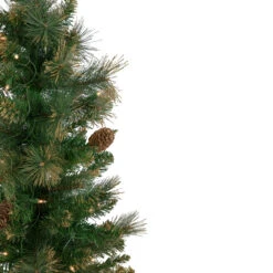 7' Pre-Lit Yorkshire Pine Pencil Artificial Christmas Tree, Clear Lights 12 7' Pre-Lit Yorkshire Pine Pencil Artificial Christmas Tree, Clear Lights -Christmas Decoration Store northlight sm92926 2 22338.1667530202