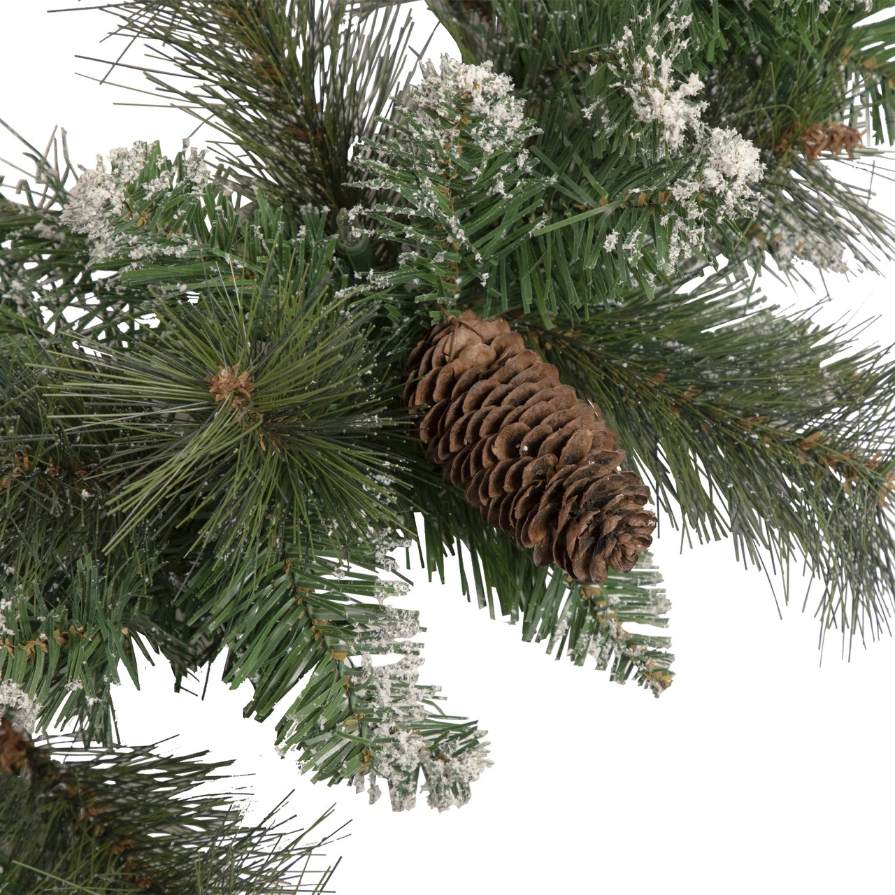 9' X 10" Snow Valley Pine Artificial Christmas Garland, Unlit 5 9' X 10" Snow Valley Pine Artificial Christmas Garland, Unlit - Image 3