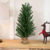 24" Traditional Scottsdale Mini Pine Artificial Christmas Tree With Burlap, Unlit 1 24" Traditional Scottsdale Mini Pine Artificial Christmas Tree With Burlap, Unlit -Christmas Decoration Store northlight sm92960 1 38813.1667664873