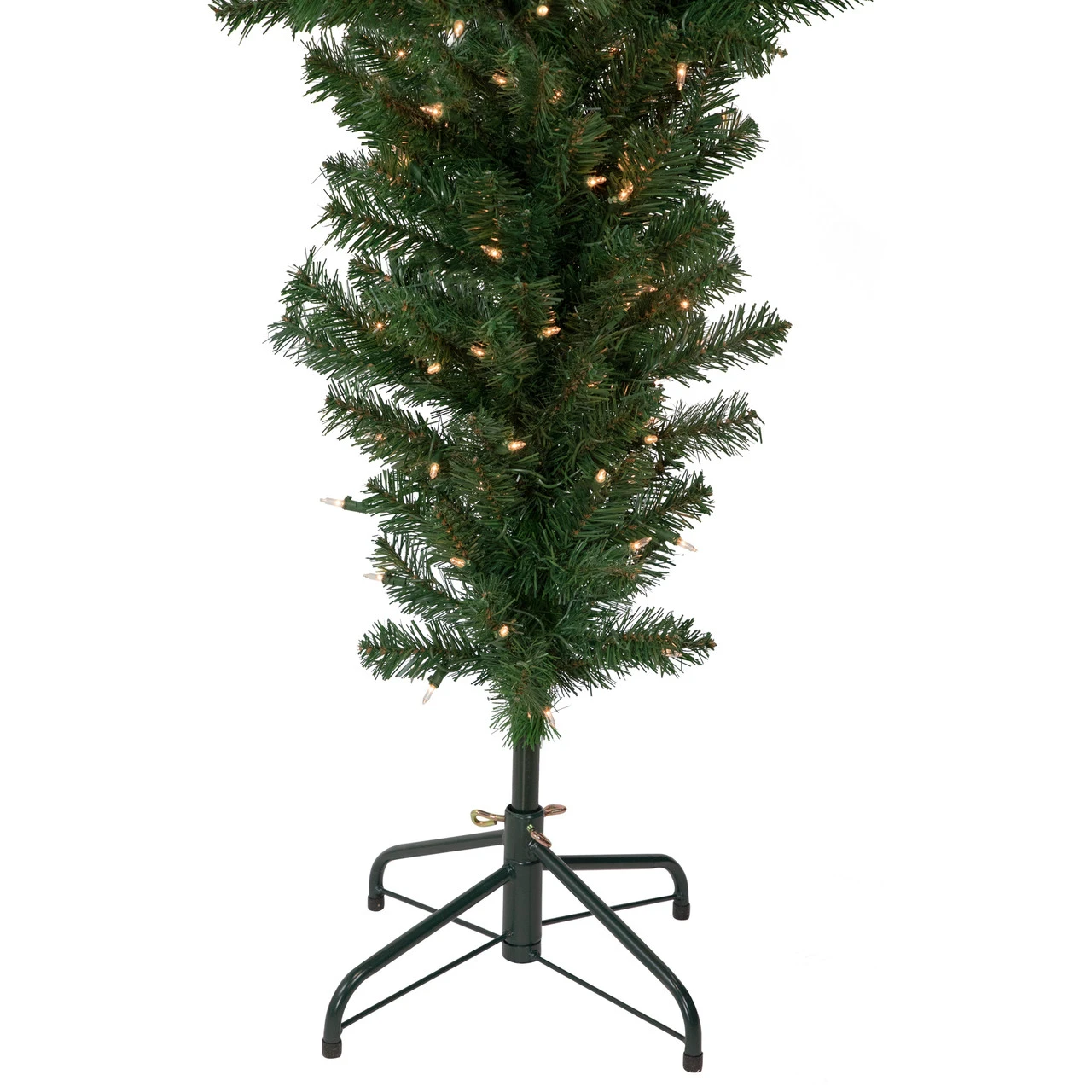 5.5' Pre-Lit Medium Upside Down Spruce Artificial Christmas Tree, Clear Lights 7 5.5' Pre-Lit Medium Upside Down Spruce Artificial Christmas Tree, Clear Lights - Image 5
