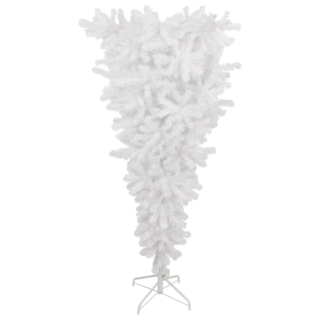 5.5' Upside Down White Spruce Artificial Christmas Tree, Unlit 3 5.5' Upside Down White Spruce Artificial Christmas Tree, Unlit