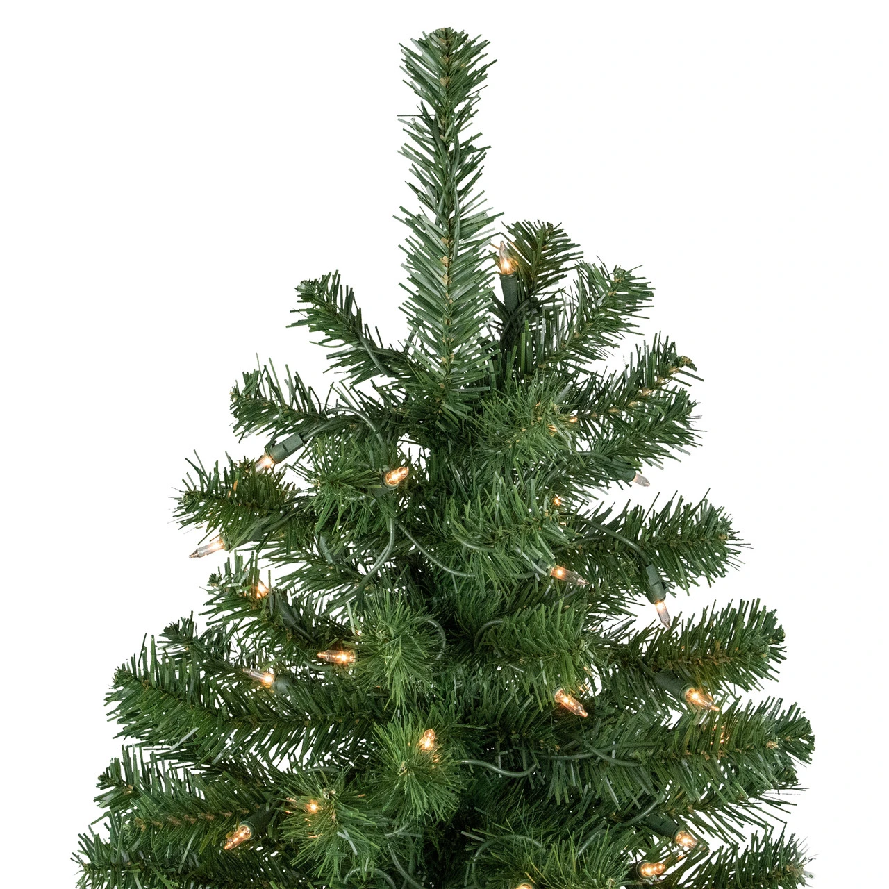 7' Pre-Lit Norfolk Spruce Artificial Christmas Tree, Clear Lights 6 7' Pre-Lit Norfolk Spruce Artificial Christmas Tree, Clear Lights - Image 4