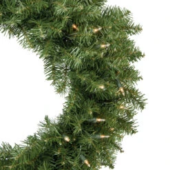 Pre-Lit Rockwood Pine Artificial Christmas Wreath - 24-Inch, Clear Lights -Christmas Decoration Store northlight sm93007 2update 48332.1667530191