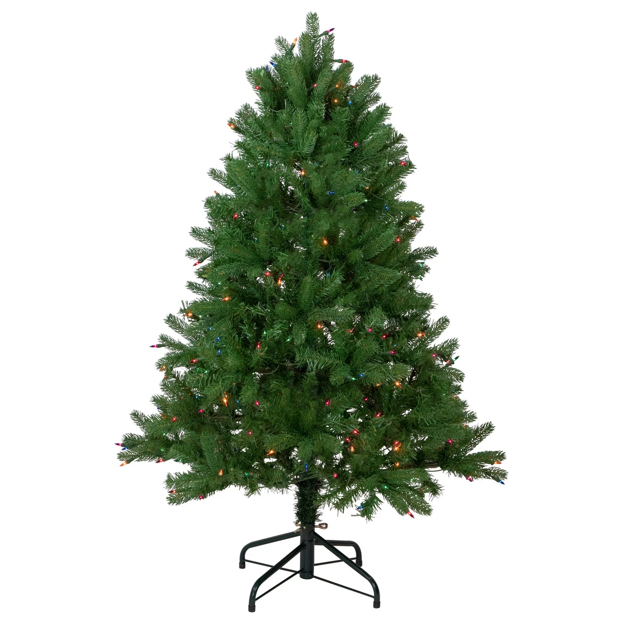 4' Pre-Lit Full Sierra Noble Fir Artificial Christmas Tree, Multi Lights 3 4' Pre-Lit Full Sierra Noble Fir Artificial Christmas Tree, Multi Lights