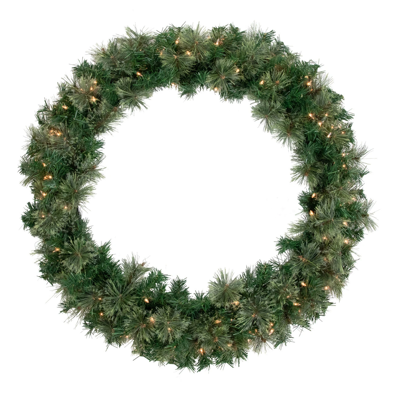 Pre-Lit Oregon Cashmere Pine Artificial Christmas Wreath, 36-Inch, Clear Lights 3 Pre-Lit Oregon Cashmere Pine Artificial Christmas Wreath, 36-Inch, Clear Lights