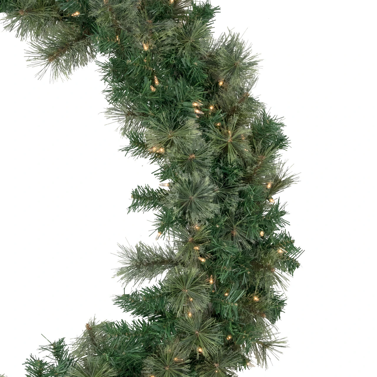 Pre-Lit Oregon Cashmere Pine Artificial Christmas Wreath, 48-Inch, Clear Lights 5 Pre-Lit Oregon Cashmere Pine Artificial Christmas Wreath, 48-Inch, Clear Lights - Image 3