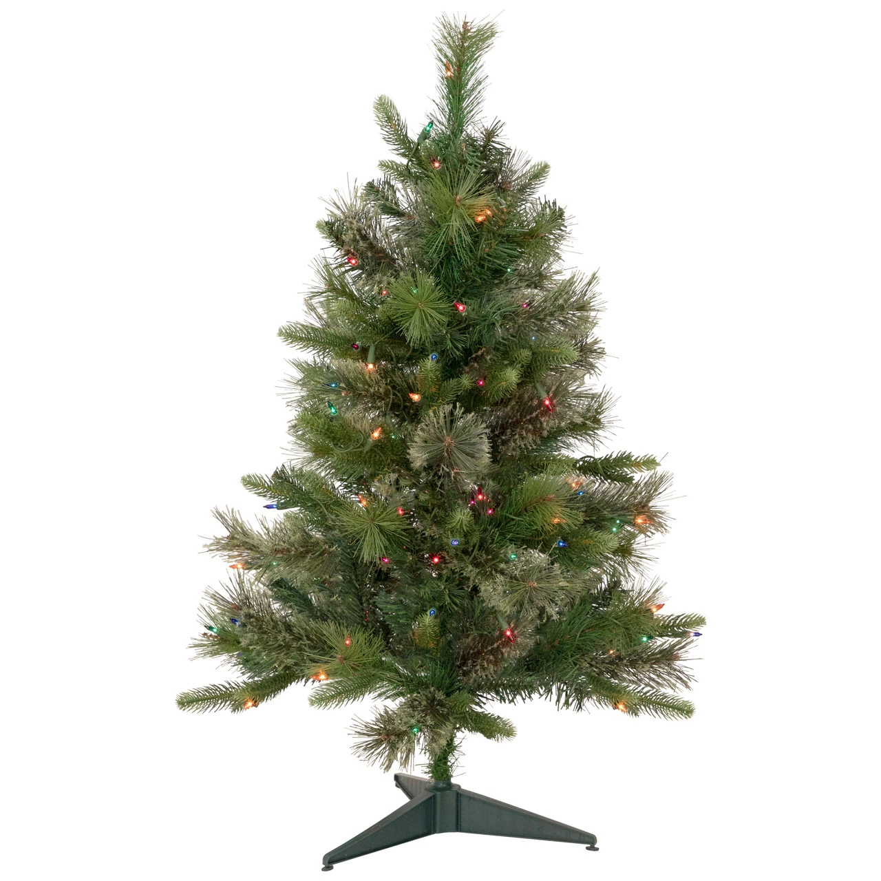 3' Pre-Lit Kingston Cashmere Pine Full Artificial Christmas Tree, Multi Lights 3 3' Pre-Lit Kingston Cashmere Pine Full Artificial Christmas Tree, Multi Lights