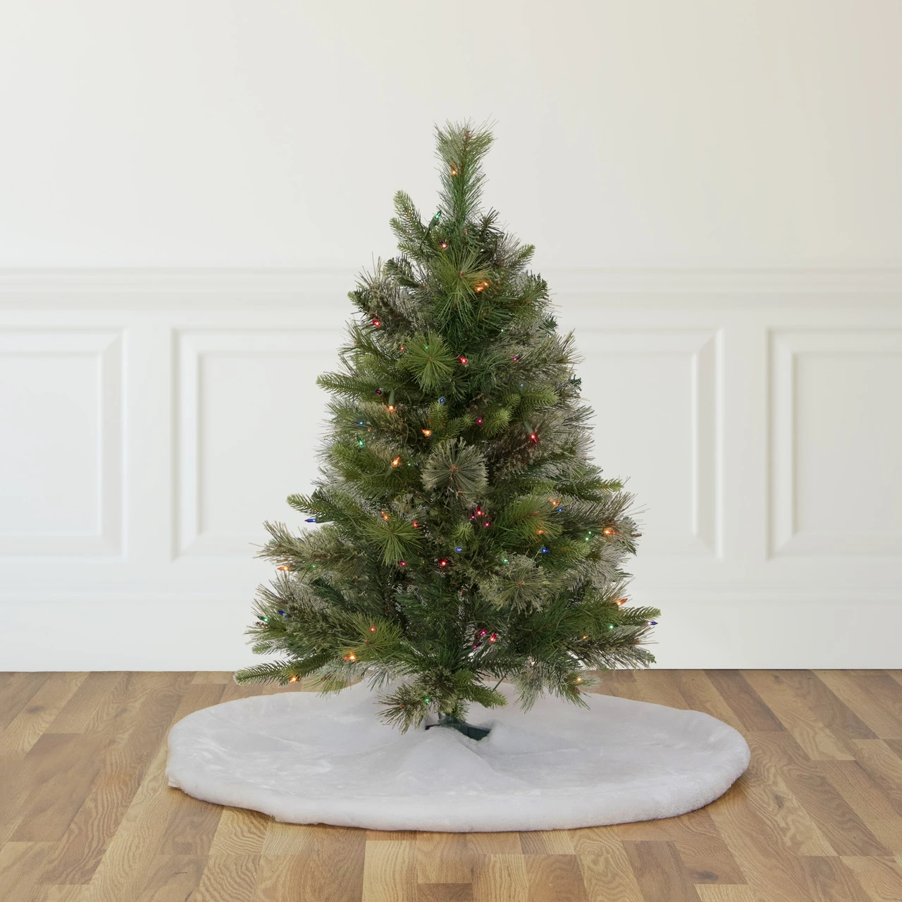 3' Pre-Lit Kingston Cashmere Pine Full Artificial Christmas Tree, Multi Lights 4 3' Pre-Lit Kingston Cashmere Pine Full Artificial Christmas Tree, Multi Lights - Image 2