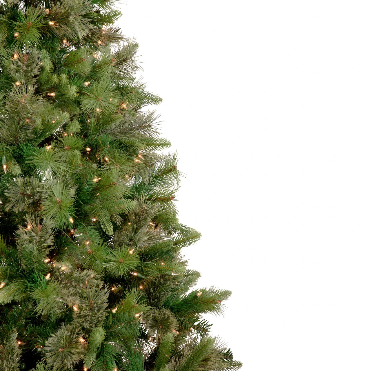 9.5' Pre-Lit Full Kingston Cashmere Pine Artificial Christmas Tree, Clear Lights 6 9.5' Pre-Lit Full Kingston Cashmere Pine Artificial Christmas Tree, Clear Lights - Image 4