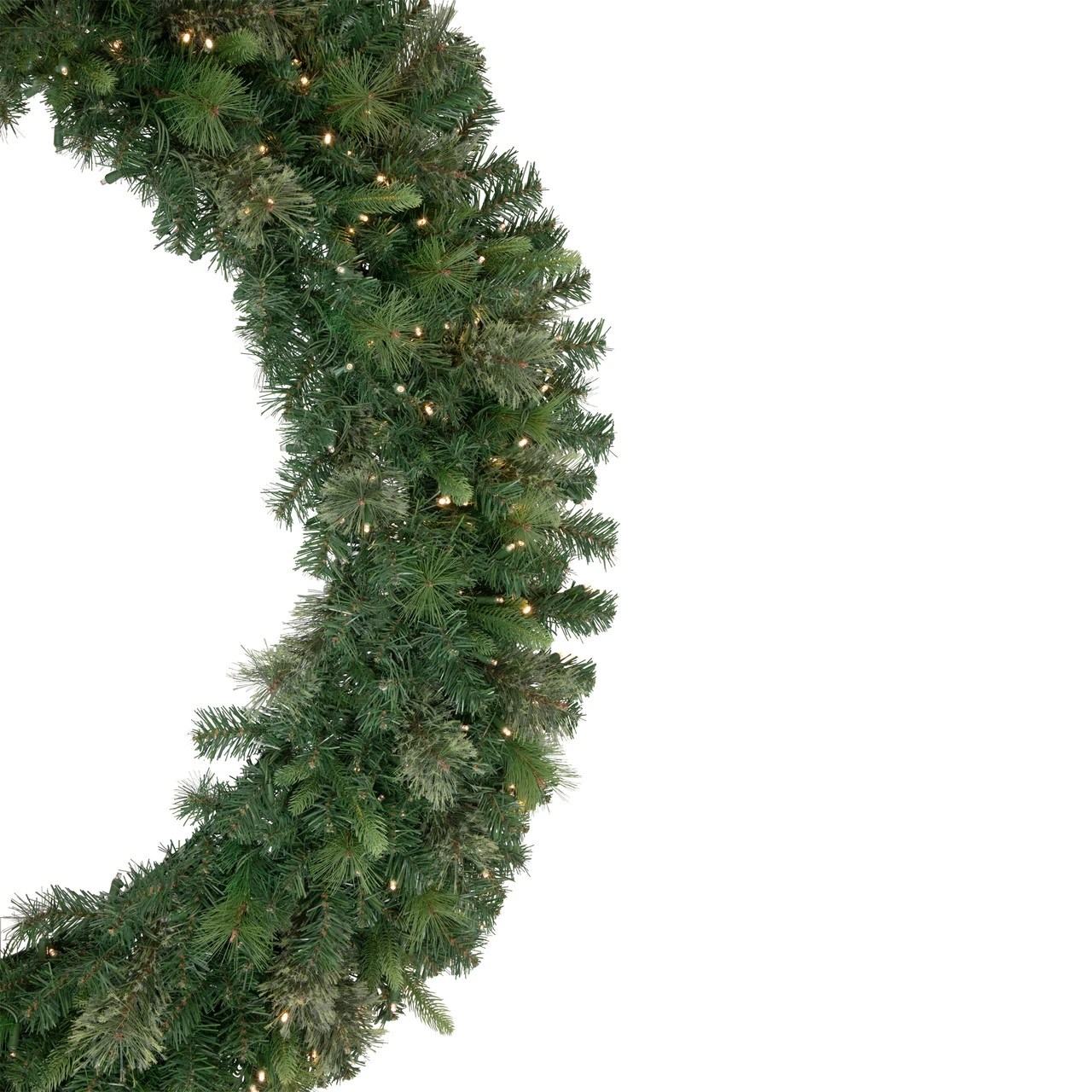 Pre-Lit Kingston Cashmere Pine Commercial Artificial Christmas Wreath, 60-Inch, Warm White LED Lights 5 Pre-Lit Kingston Cashmere Pine Commercial Artificial Christmas Wreath, 60-Inch, Warm White LED Lights - Image 3