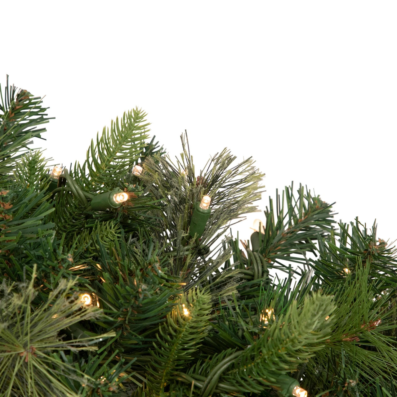 Pre-Lit Kingston Cashmere Pine Commercial Artificial Christmas Wreath, 60-Inch, Warm White LED Lights 4 Pre-Lit Kingston Cashmere Pine Commercial Artificial Christmas Wreath, 60-Inch, Warm White LED Lights - Image 2