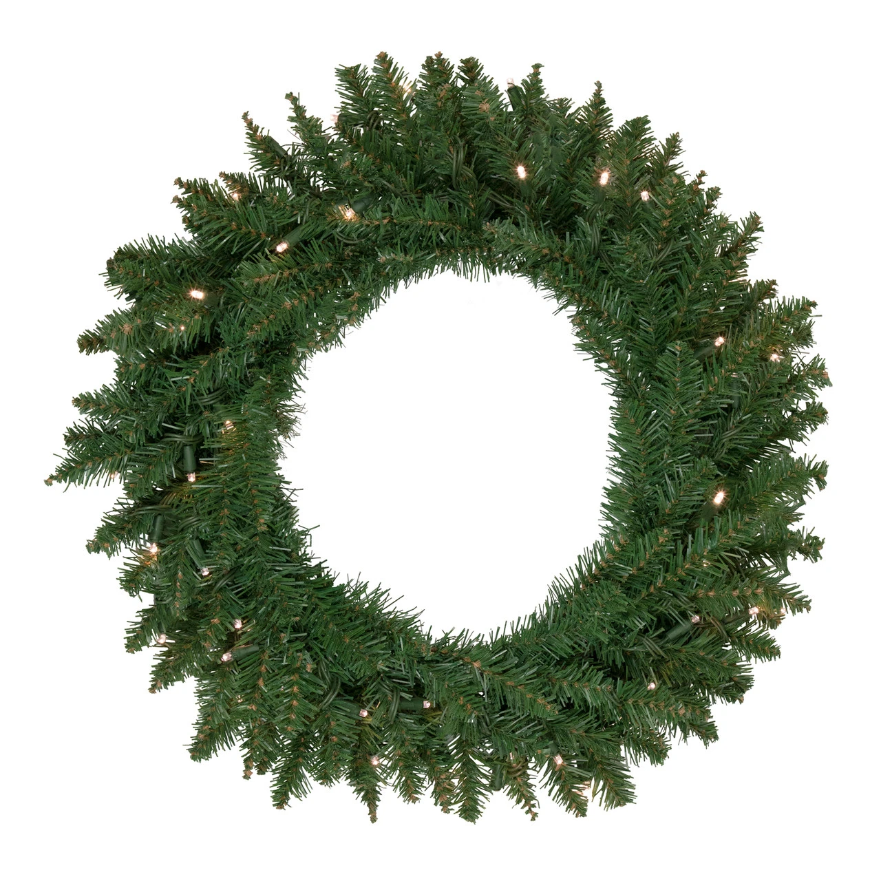 Pre-Lit Winona Fir Artificial Christmas Wreath, 24-Inch, Warm White LED Lights 3 Pre-Lit Winona Fir Artificial Christmas Wreath, 24-Inch, Warm White LED Lights