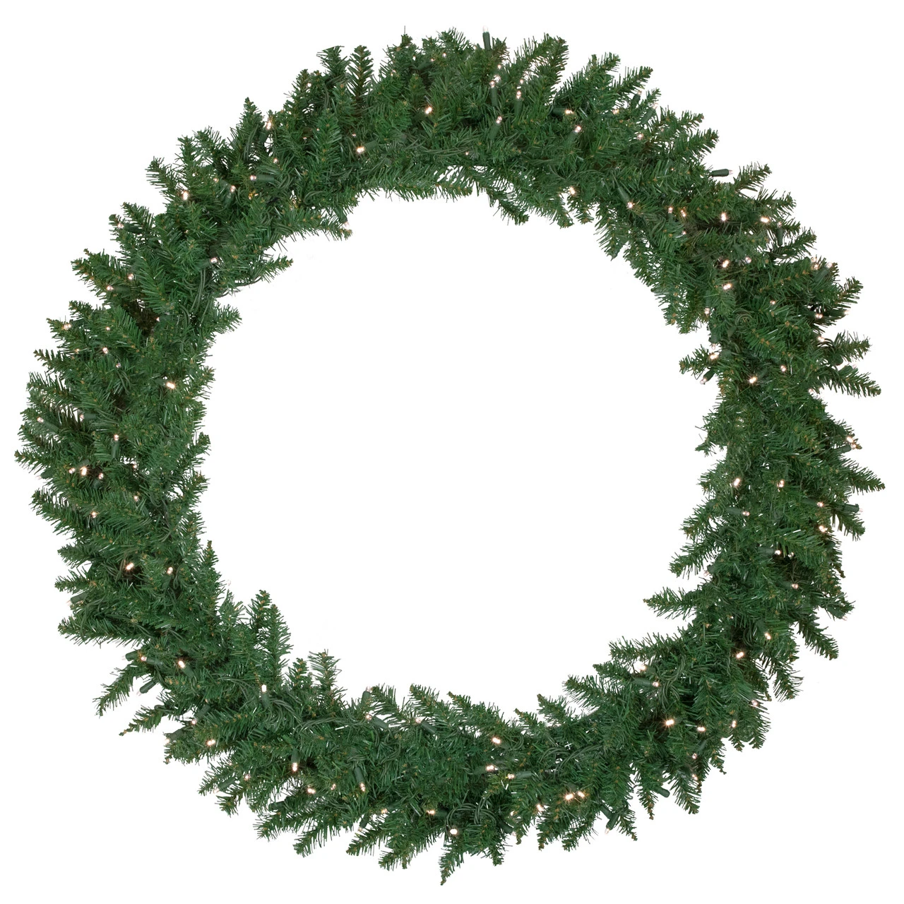 Pre-Lit Winona Fir Artificial Christmas Wreath, 48-Inch, Warm White LED Lights 3 Pre-Lit Winona Fir Artificial Christmas Wreath, 48-Inch, Warm White LED Lights