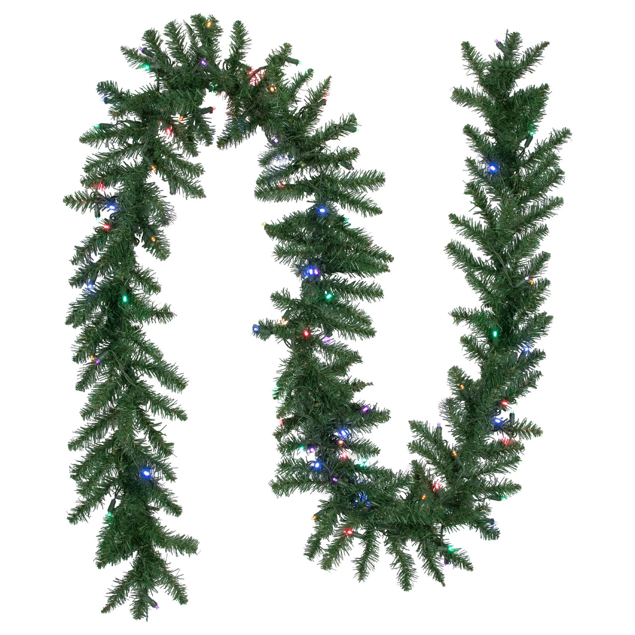 9' X 12" Pre-Lit Winona Fir Artificial Christmas Garland, Multi LED Lights 3 9' X 12" Pre-Lit Winona Fir Artificial Christmas Garland, Multi LED Lights