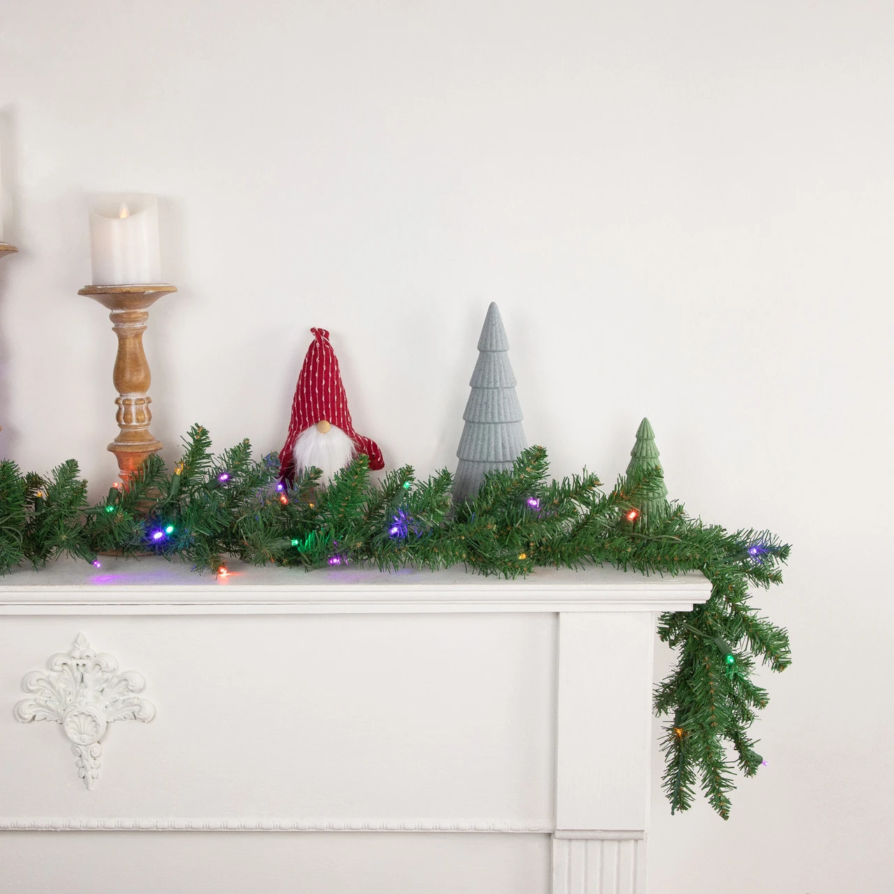 9' X 12" Pre-Lit Winona Fir Artificial Christmas Garland, Multi LED Lights 5 9' X 12" Pre-Lit Winona Fir Artificial Christmas Garland, Multi LED Lights - Image 3