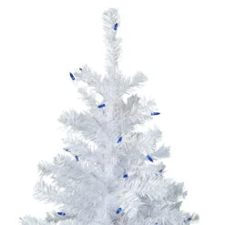 6.5' Pre-Lit Woodbury White Pine Pencil Artificial Christmas Tree, Blue Lights 9 6.5' Pre-Lit Woodbury White Pine Pencil Artificial Christmas Tree, Blue Lights -Christmas Decoration Store northlight sm93086 2 23478.1667530174