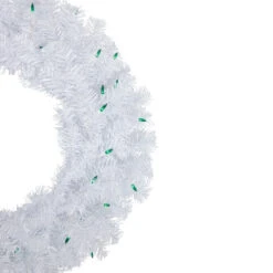 Pre-Lit Woodbury White Pine Artificial Christmas Wreath, 24-Inch, Green Lights 9 Pre-Lit Woodbury White Pine Artificial Christmas Wreath, 24-Inch, Green Lights -Christmas Decoration Store northlight sm93090 2new 79172.1671631275