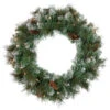 Pre-Lit Snow Valley Pine Artificial Christmas Wreath, 24-Inch, Clear Lights 1 Pre-Lit Snow Valley Pine Artificial Christmas Wreath, 24-Inch, Clear Lights -Christmas Decoration Store northlight sm93360 1 35810.1667553535