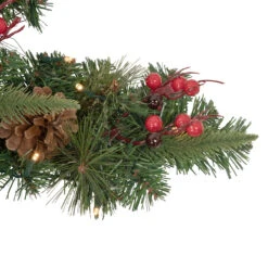32" Pre-Lit Artificial Mixed Pine And Berries Christmas Snowflake Wreath 8 32" Pre-Lit Artificial Mixed Pine And Berries Christmas Snowflake Wreath -Christmas Decoration Store northlight sm93372 3 54970.1667530103