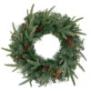 24" Pre-Lit Artificial Mixed Pine And Pine Cone Christmas Wreath 2 24" Pre-Lit Artificial Mixed Pine And Pine Cone Christmas Wreath -Christmas Decoration Store northlight sm93376 1updated 00062.1667530104