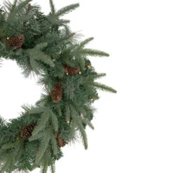 24" Pre-Lit Artificial Mixed Pine And Pine Cone Christmas Wreath 9 24" Pre-Lit Artificial Mixed Pine And Pine Cone Christmas Wreath -Christmas Decoration Store northlight sm93376 2 43271.1667530105