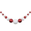 6' Red And White Shiny And Matte Shatterproof Ball Christmas Swag 2 6' Red And White Shiny And Matte Shatterproof Ball Christmas Swag -Christmas Decoration Store northlight sm93780 1 13425.1667540277