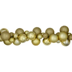 6' Shatterproof Ball Vegas Gold 3-Finish Christmas Garland 11 6' Shatterproof Ball Vegas Gold 3-Finish Christmas Garland -Christmas Decoration Store northlight sm93786 2 65786.1687801156
