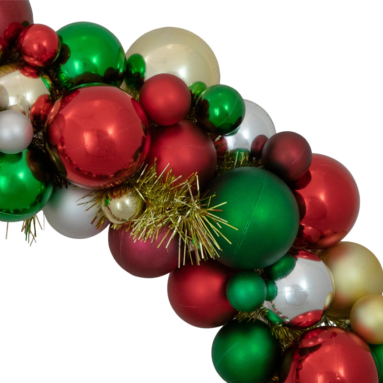 Traditional Colors 2-Finish Shatterproof Ball Christmas Wreath, 36-Inch 6 Traditional Colors 2-Finish Shatterproof Ball Christmas Wreath, 36-Inch - Image 4