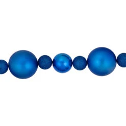 6' Blue Shatterproof Ball 3-Finish Christmas Garland 10 6' Blue Shatterproof Ball 3-Finish Christmas Garland -Christmas Decoration Store northlight sm93812 2 91982.1687801151
