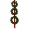 Set Of 3 Wreaths On Red Ribbon Hanging Christmas Decoration, 6.5' 1 Set Of 3 Wreaths On Red Ribbon Hanging Christmas Decoration, 6.5' -Christmas Decoration Store northlight sm94117 1new 48863.1668103777