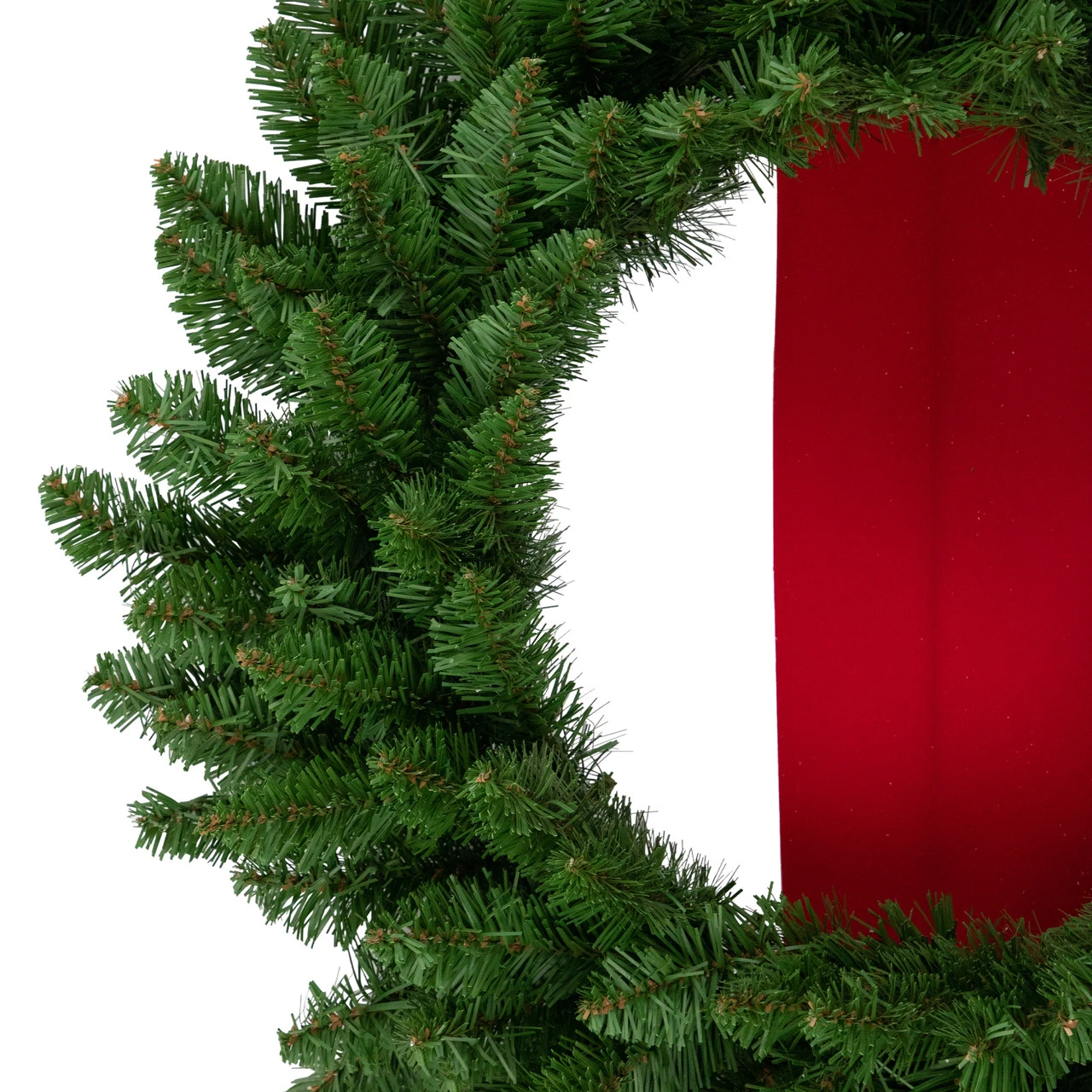 Set Of 3 Wreaths On Red Ribbon Hanging Christmas Decoration, 6.5' 4 Set Of 3 Wreaths On Red Ribbon Hanging Christmas Decoration, 6.5' - Image 2